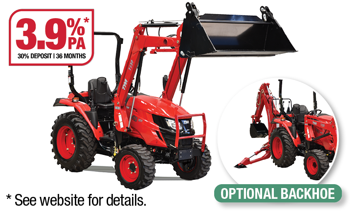 TYM T413 HST ROPS Tractor with 4-in-1 Loader